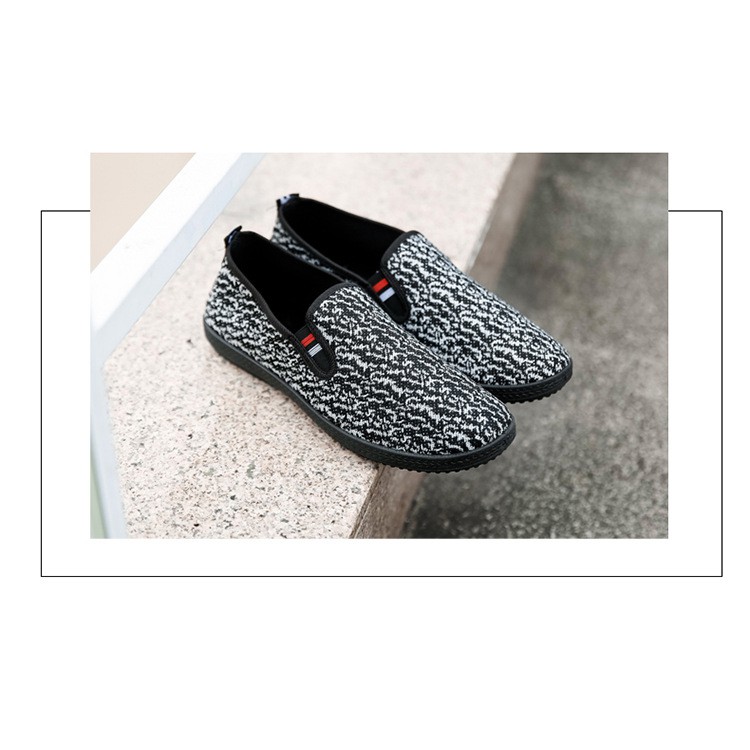 Giày 👟 Lười Giày Nam đen trắng sang trọng êm mềm thoáng khí giữ nhiệt hd13 chấm | BigBuy360 - bigbuy360.vn