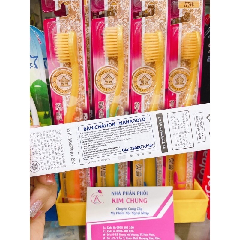 Bàn chải đánh răng ION NANO CHARCOAL nhập khẩu chính hãng Hàn Quốc