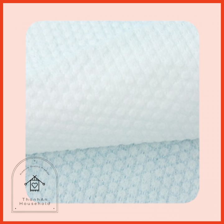 Khăn mặt dùng 1 lần BAOROU gói rút 100 tờ tiện lợi - Khăn lau mặt khô đa năng, tẩy trang siêu mềm, lau khô, lau ướt