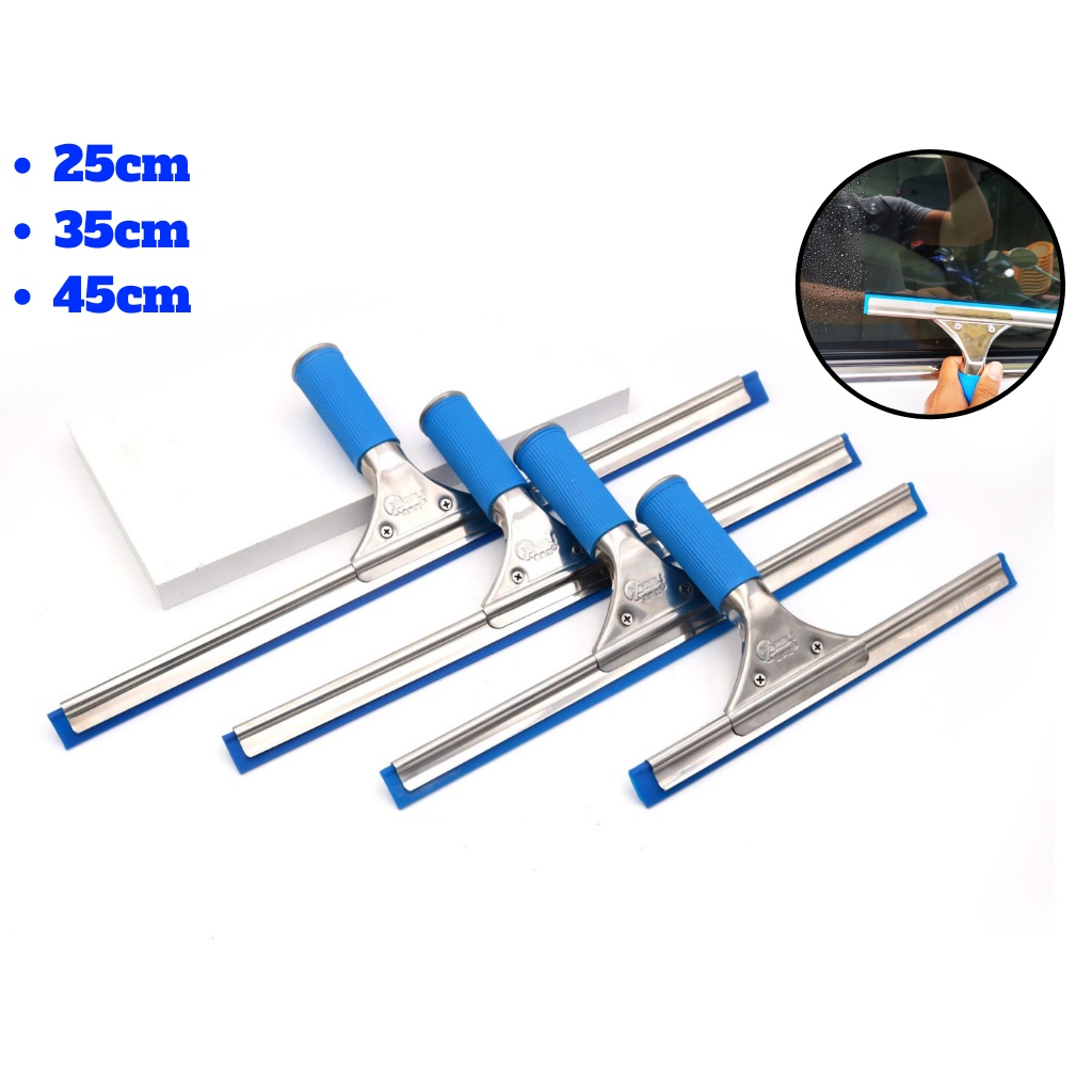 Tay Gạt Kính Inox Lưỡi Silicone Hàng Chuyên Dụng Cao Cấp Gạt Sạch Trong Kính