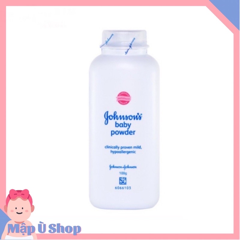 Phấn thơm Johnson ‘s cho bé chai màu trắng 100g ( Johnson’s Baby Powder )