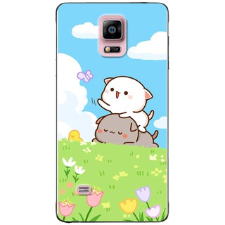 Ốp lưng Samsung Galaxy Note 4, Note 5, Note 7, Note 8, Note 9 in hình Mèo bắt bướm