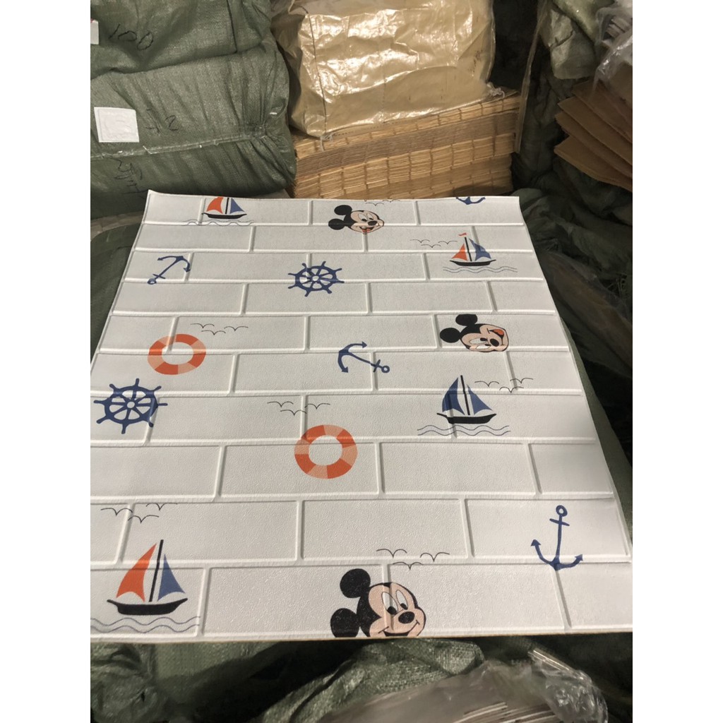 [GIÁ SỈ]XỐP DÁN TƯỜNG 3D HOẠT HÌNH LOẠI 1 MÀU SẮC TỰ CHỌN SẴN KEO BÓC DÁN DỄ DÀNG KHỔ LỚN | BigBuy360 - bigbuy360.vn