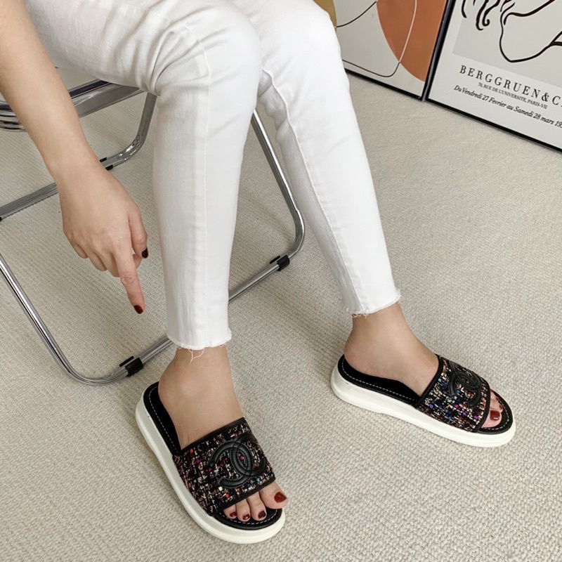 SORAMI.SHOES-Dép bánh mì thời trang nữ quai mềm đế nhẹ êm