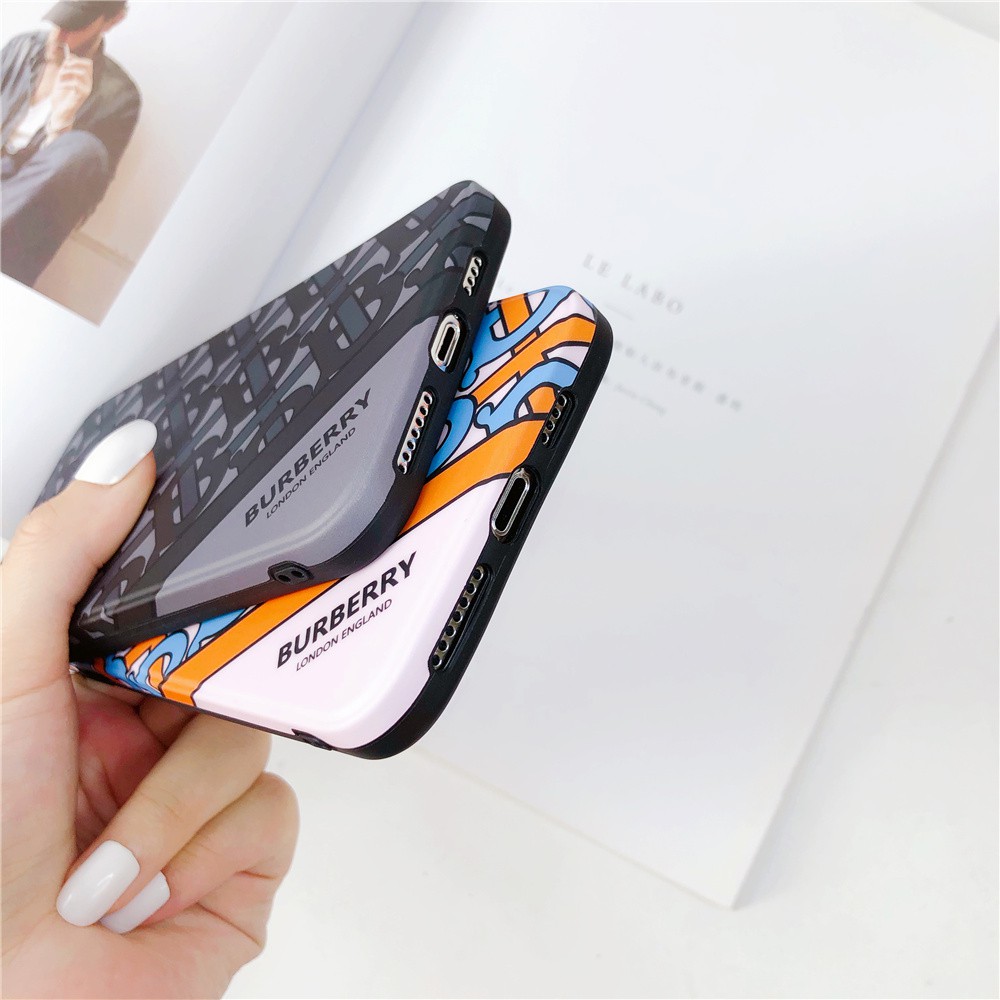 Ốp điện thoại họa tiết Burberry chống sốc siêu mỏng cho iPhone xr 11 ProMax X XS XS MAX 8 Plus