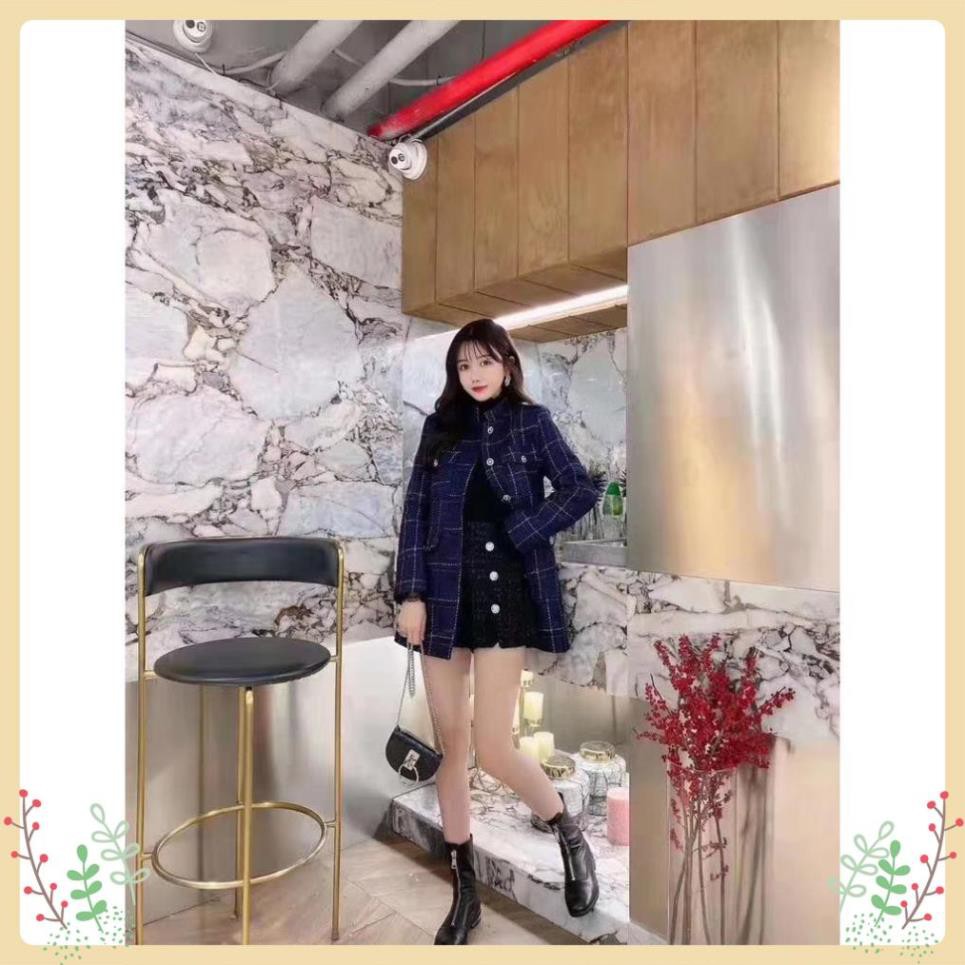 [Mặc Là Sang] Áo Khoác Lury, Áo Dạ Tweed Nữ Đẹp, Dáng Dài, Chất Vải Dạ Dày Dặn Lót Trần Bông, Hàng Quảng Châu Cao Cấp | BigBuy360 - bigbuy360.vn
