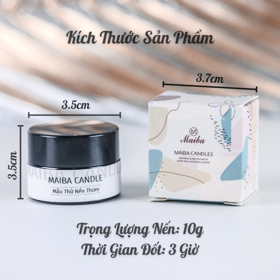 Nến thơm phòng ngủ làm decor giúp dễ ngủ khử mùi phòng thư giãn giảm stress loại nhỏ bản dùng thử TACHI STORE