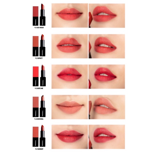 Son Yoona Matte Lip chất son mịn lì, lâu trôi