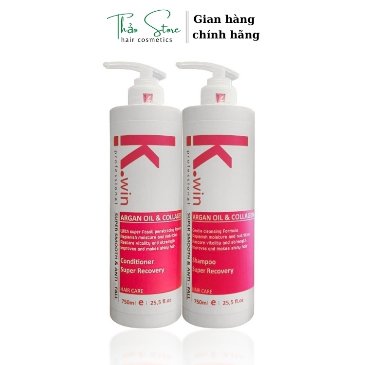 Dầu gội k.win mềm mượt ngăn dầu giảm gãy rụng tóc và lưu hương lâu 750ml/chai