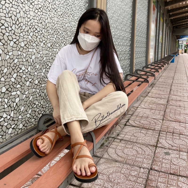 [No.44] Giày sandals basic nhẹ nhàng Hàn Quốc