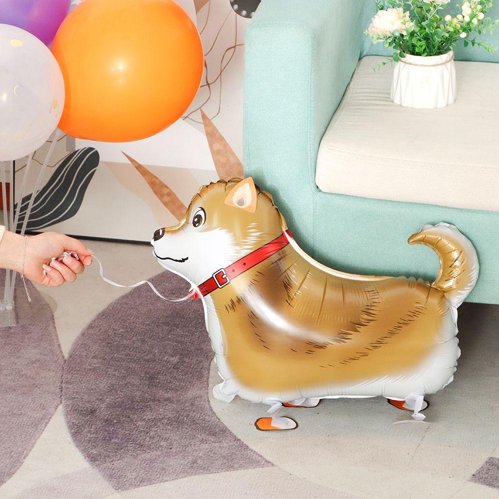 Bong Bóng Lá Nhôm Heli Hình Thú Cưng Dễ Thương Trang Trí Tiệc Cho Bé Walker