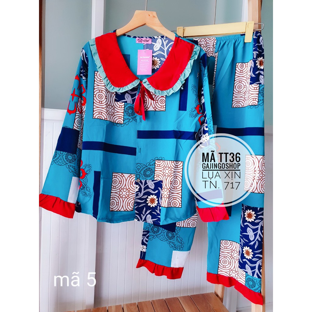 TT36 - BỘ PIJAMA TIỂU THƯ LỤA DỄ THƯƠNG DƯỚI 60 KG KÈM HÌNH THẬT | BigBuy360 - bigbuy360.vn