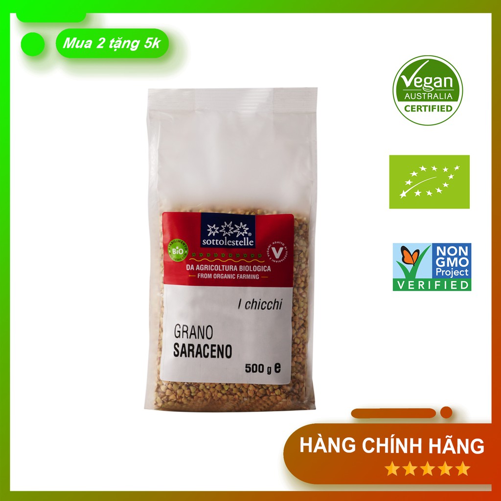 [HỮU CƠ] Hạt kiều mạch hữu cơ Sottolestelle 500g
