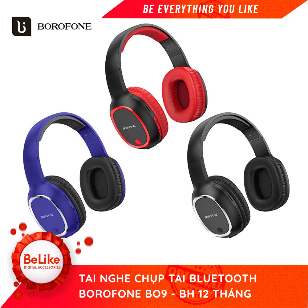 Tai nghe chụp tai bluetooth Borofone BO9 - Hàng Chính Hãng - BH12 Tháng