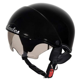 Mũ bảo hiểm dấu kính Andes 139 đen bóng - Vòng đầu 56-58cm