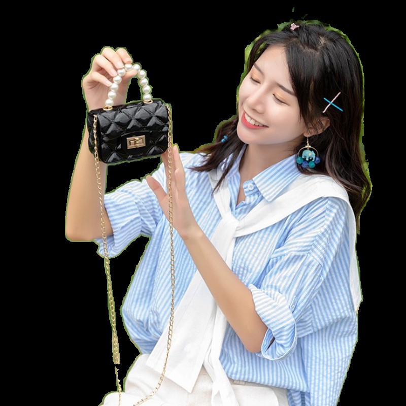 Cimer Túi đeo chéo mini quai hạt ngọc bằng nhựa silicon | BigBuy360 - bigbuy360.vn