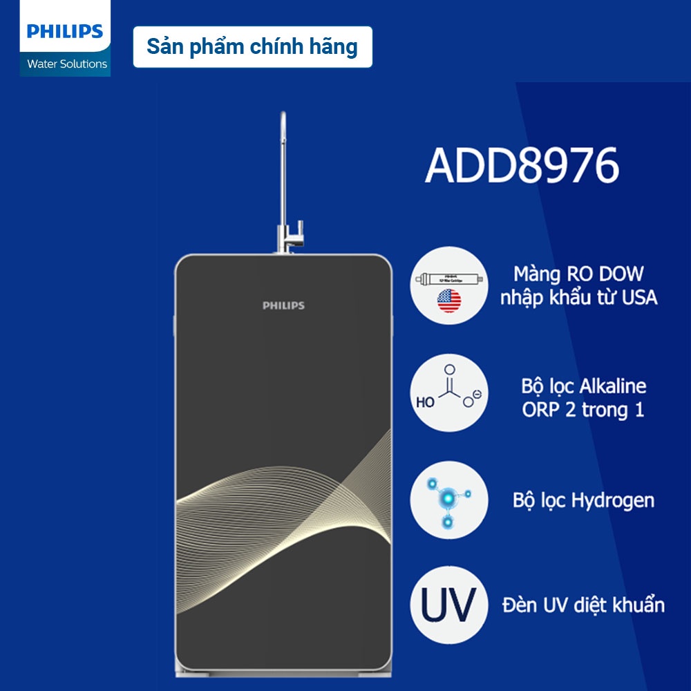 Máy lọc nước RO Alkaline Philips ADD8976
