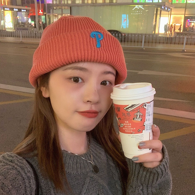 Mũ Len Dày Dặn Giữ Ấm Mùa Đông Phong Cách Hàn Quốc Cho Nữ