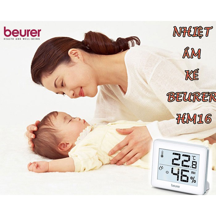 Nhiệt kế điện tử đo nhiệt độ & độ ẩm phòng Beurer HM16
