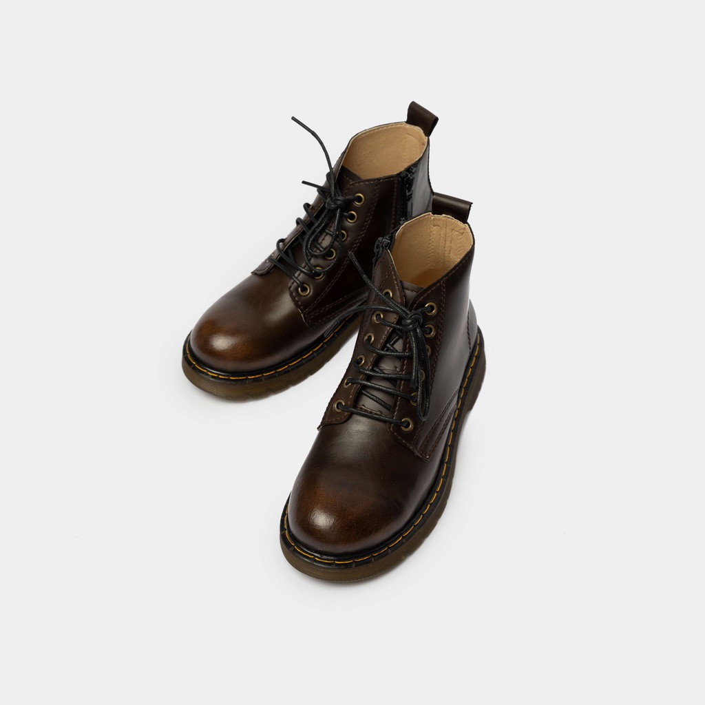 Giày DR cổ cao da microfiber cao cấp có khoá Shamong vintage made in Vietnam bảo hành 1 năm mã G5