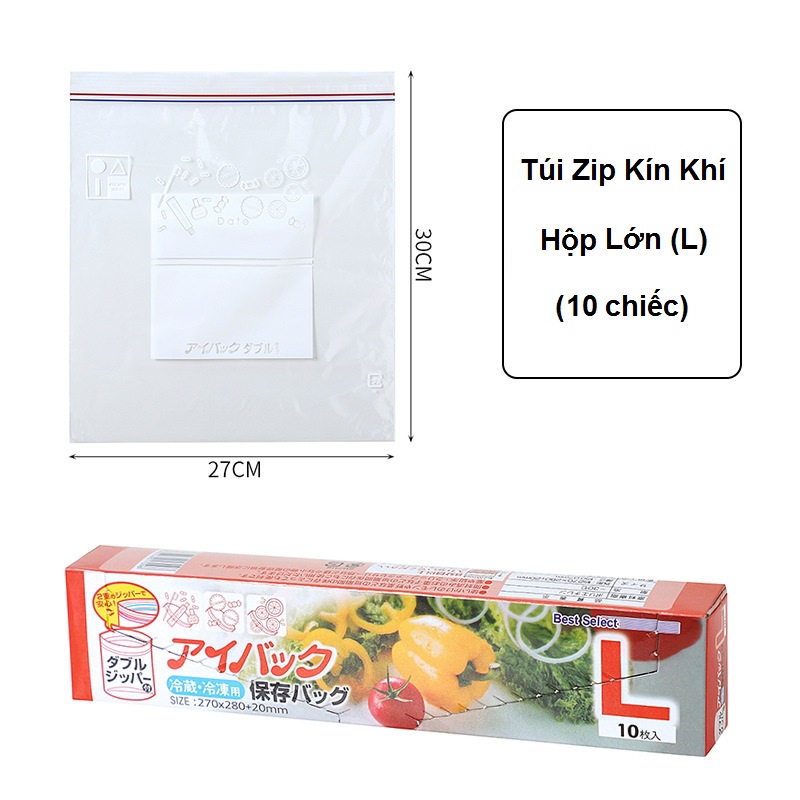 Túi Zip Đựng Thực Phẩm Phong Cách Nhật Bản Túi Đựng Thực Phẩm An Toàn Tiện Dụng Tái Sử Dụng - Gia Dụng SmartSun