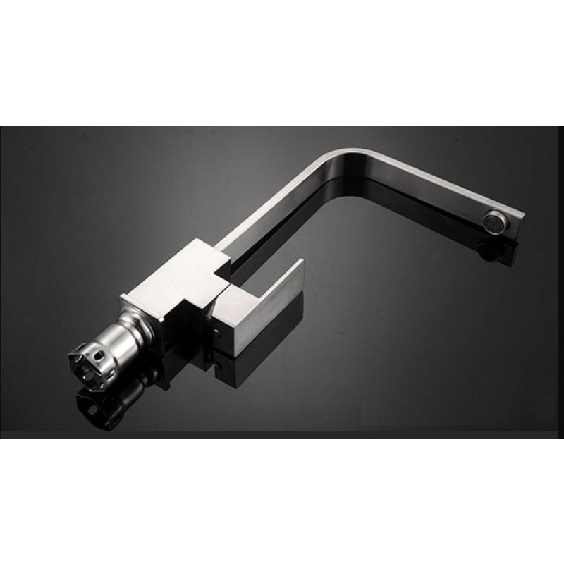 Vòi rửa chén bát nóng lạnh mẫu vuông chất liệu inox 304 chống rỉ sét