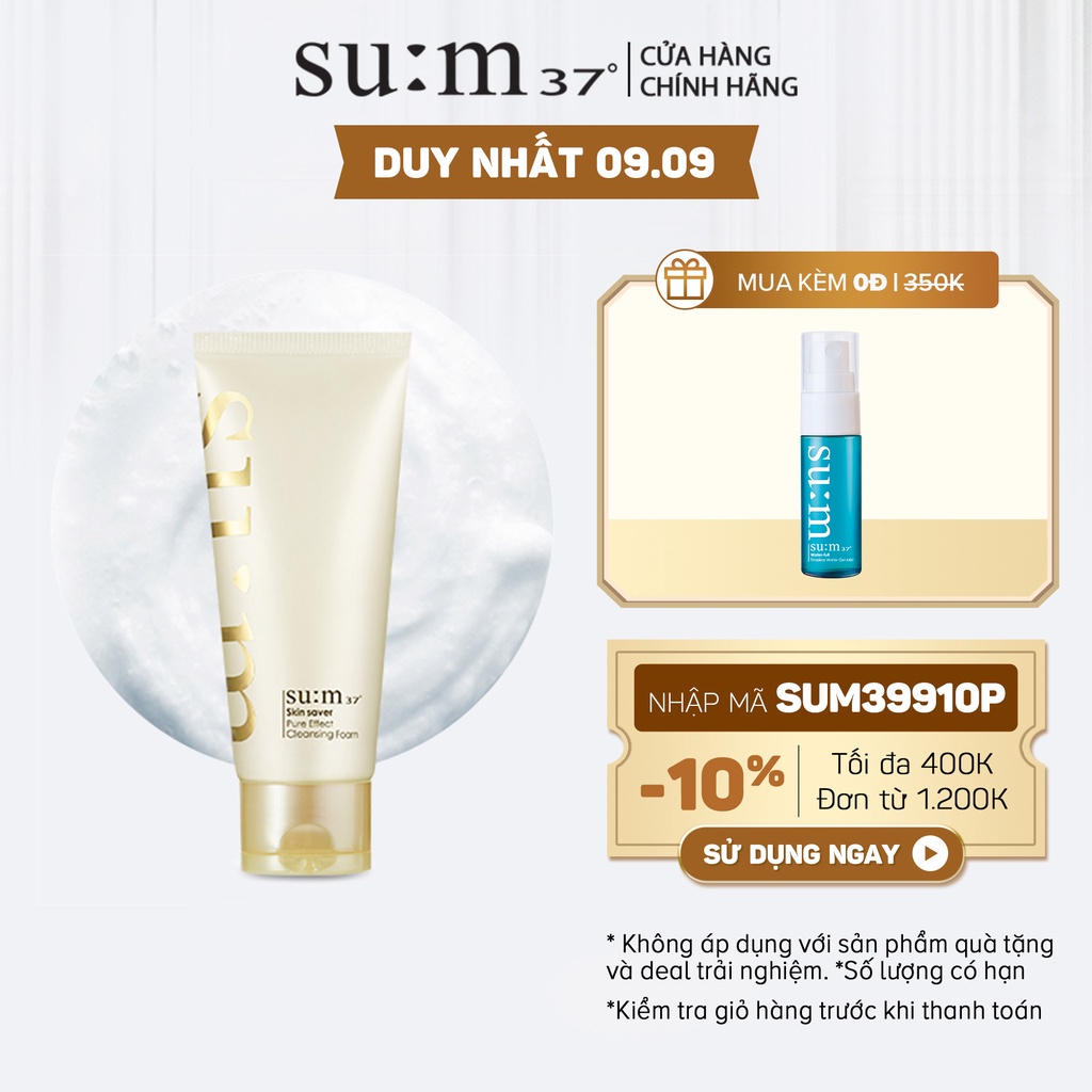 Sữa rửa mặt Su:m37 Skin Saver Pure Effect Cleansing Foam 200ml