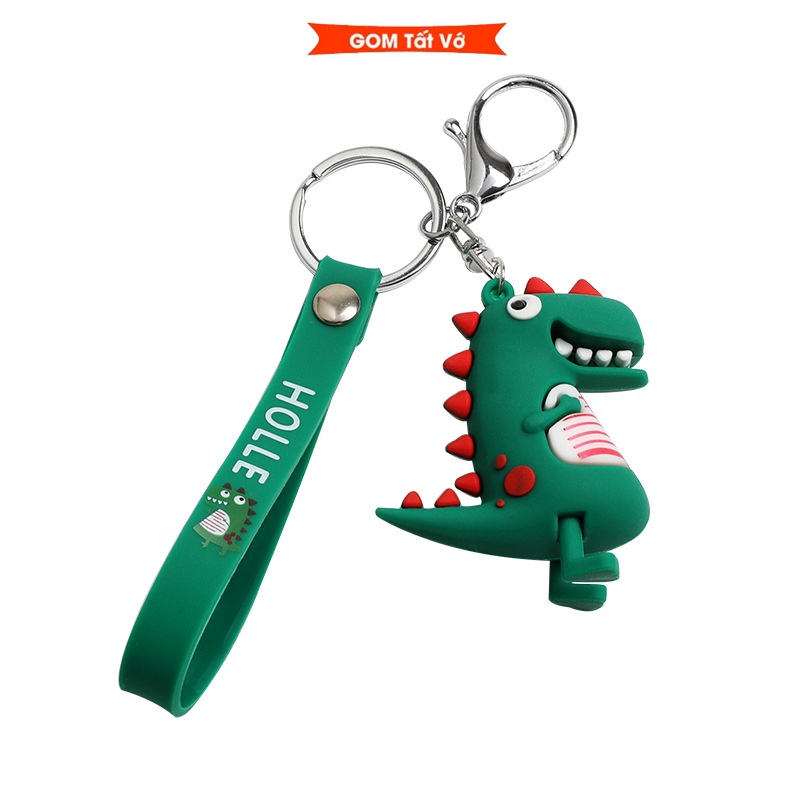 Móc khóa Khủng Long Hàn Quốc, móc treo chìa khoá xe máy, móc treo trên balo, móc khoá dễ thương- KEY-CHAIN-004