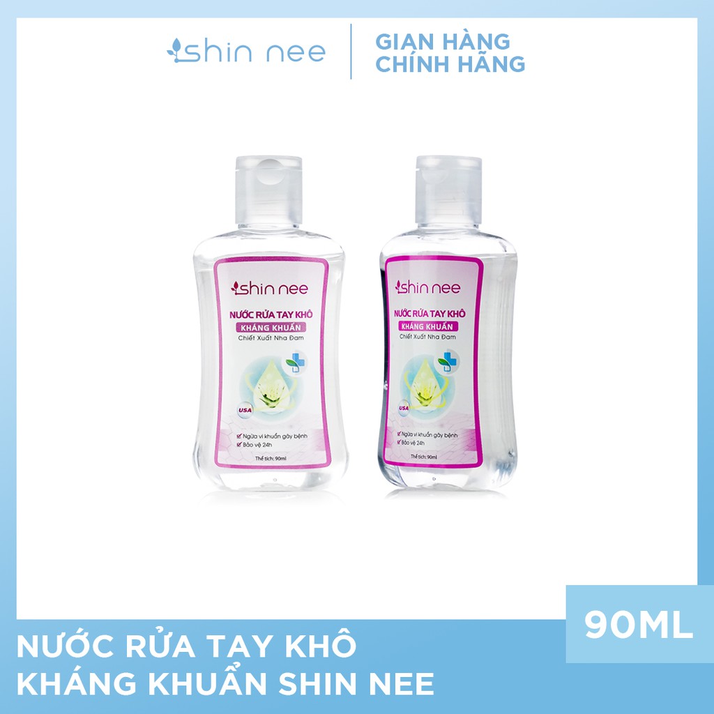 [Mã BMBAU50 giảm 7% đơn 99K] Nước rửa tay khô chiết xuất nha đam Shin Nee 90ml/chai