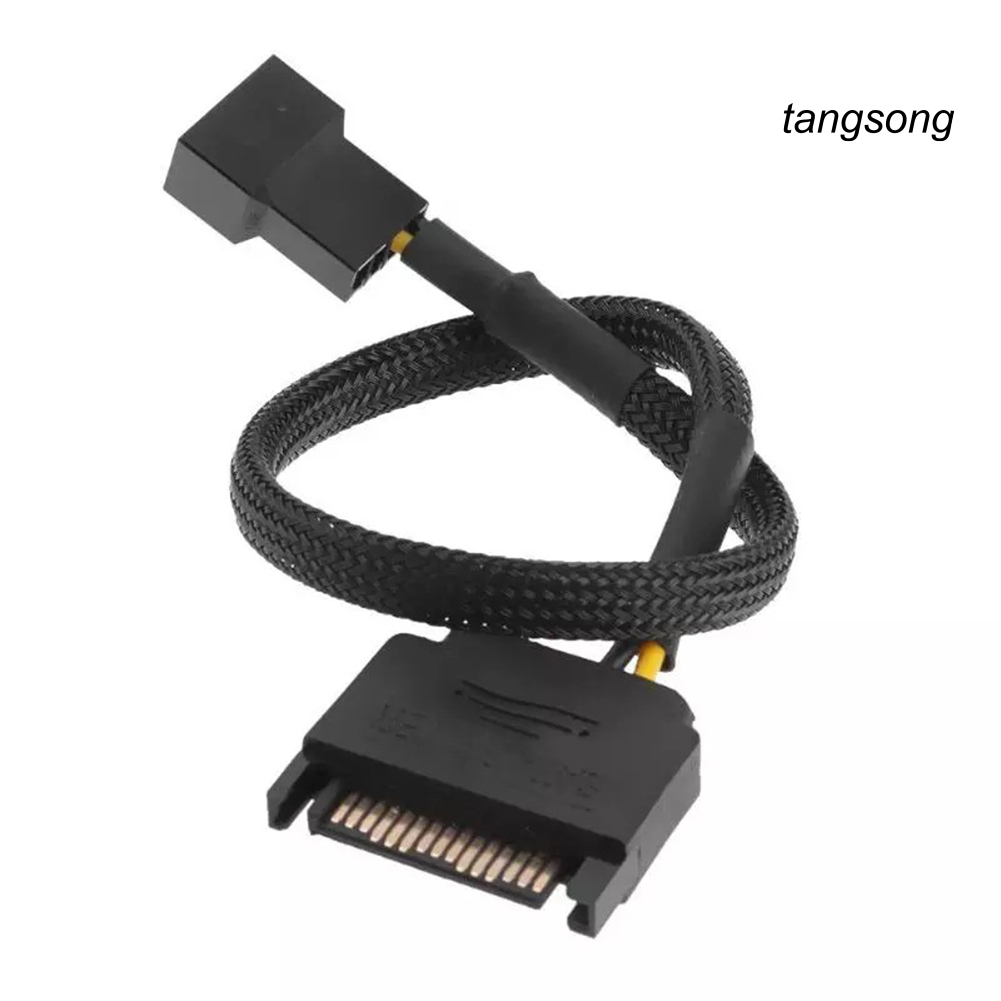 Dây Cáp Chuyển Đổi Quạt Tản Nhiệt Ts-Sata 15pin Sang 3pin 4pin Cho Máy Tính