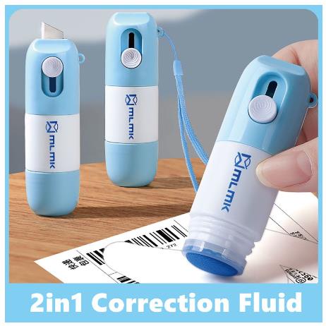 Hộp đựng chất lỏng chỉnh sửa giấy nhiệt 2 trong 1 kèm lưỡi dao cắt mở hộp bảo vệ sự riêng tư