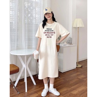 Váy thun suông thoải mái hình thật