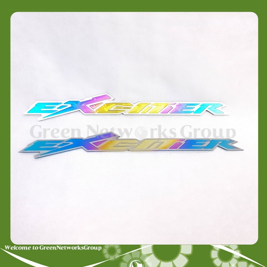 Tem titan chữ Exciter 1 bộ 2 tem trang trí xe Greennetworks