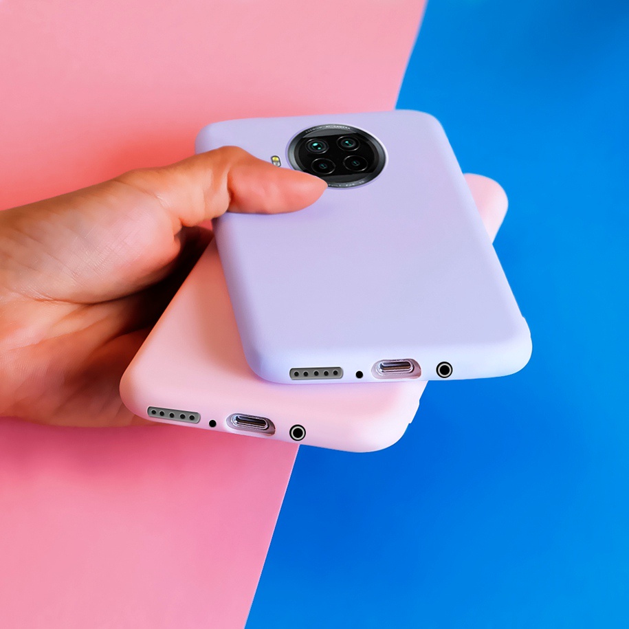 Ốp điện thoại mềm màu trơn 6.67 inch dành cho Xiaomi Redmi Note 9 Pro 5G Xiaomi Mi 10T Lite Mi10i 5G