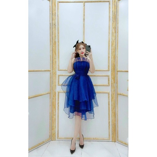 ĐẦM CÚP DỰ TIỆC BO EO XOÈ 3 TẦNG full size S /M/L/XL ( ẢNH VÀ VIDEO THẬT DO CHỦ SHOP TỰ QUAY 10000%)