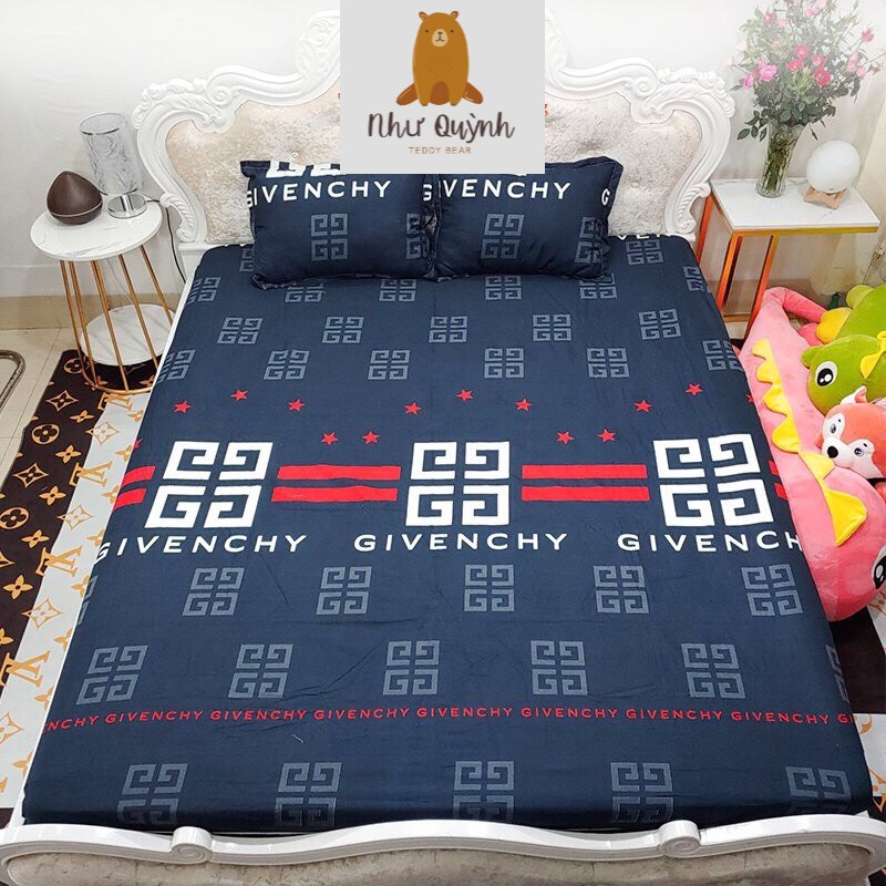 Bộ ga gối drap giường poly, ga trải giường + 2 vỏ gối nằm đơn giản m6 m8 2m2 Như Quỳnh Bedding | BigBuy360 - bigbuy360.vn
