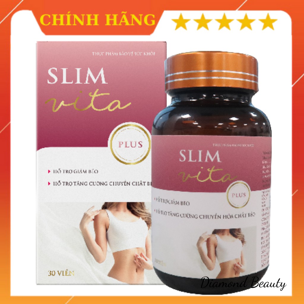 Viên uống giảm cân Slim Vita Plus 30 viên, dòng cải tiến của Slim Vita