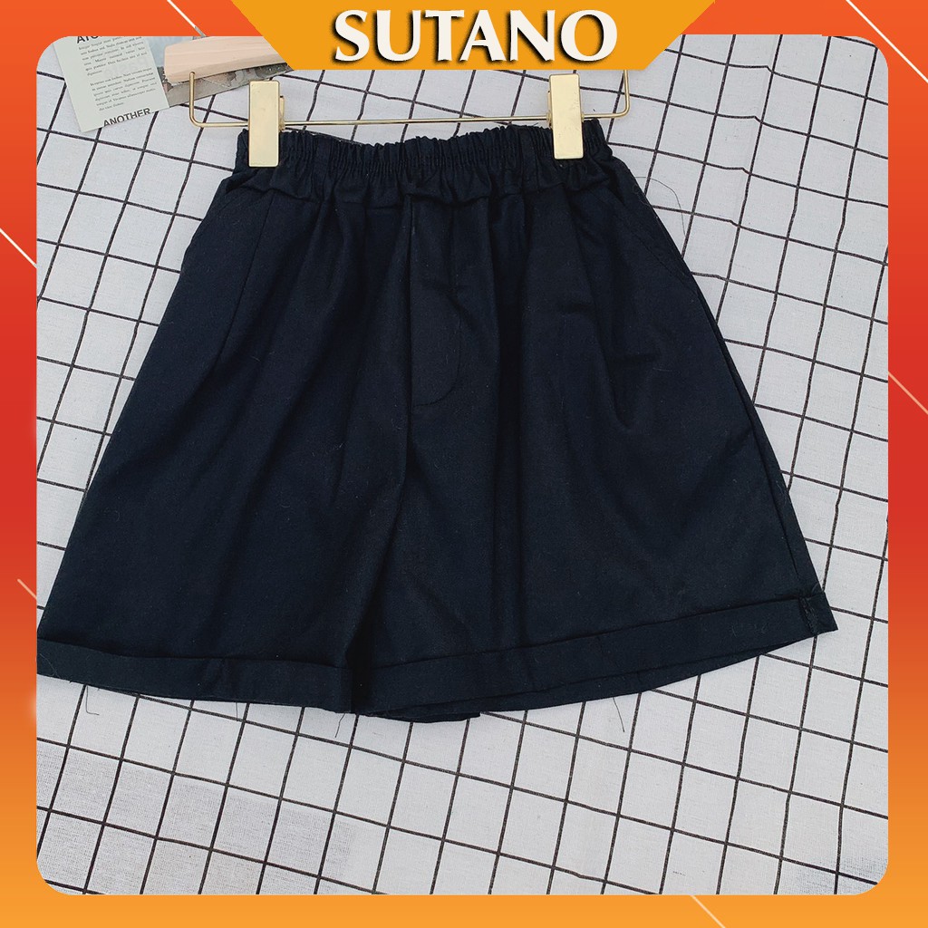 QUẦN SHORT NỮ CẠP CAO KAKI SIÊU HOT SIZE <50KG Q382 SUTANO