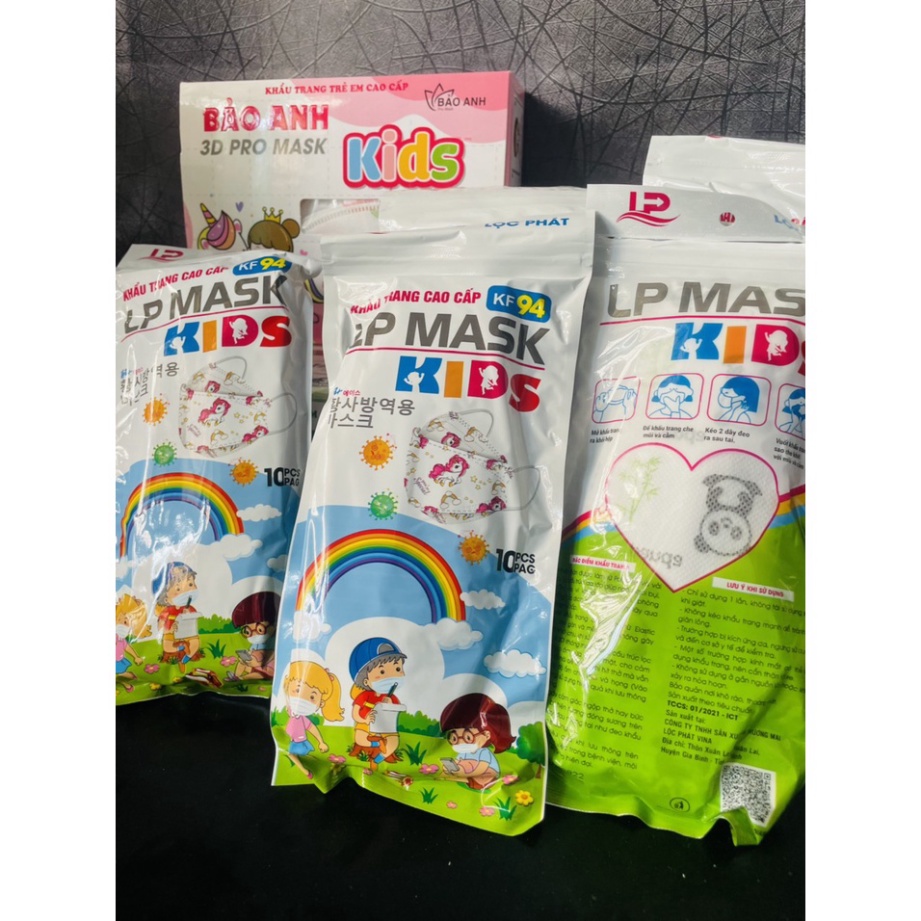 Thùng Khẩu Trang Trẻ Em KF94 LP Mask Kids Kháng Khuẩn, An Toàn Cho Bé