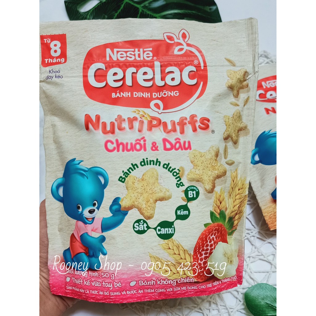 Bánh ăn dặm dinh dưỡng Nestle Cerelac NutriPuffs cho bé