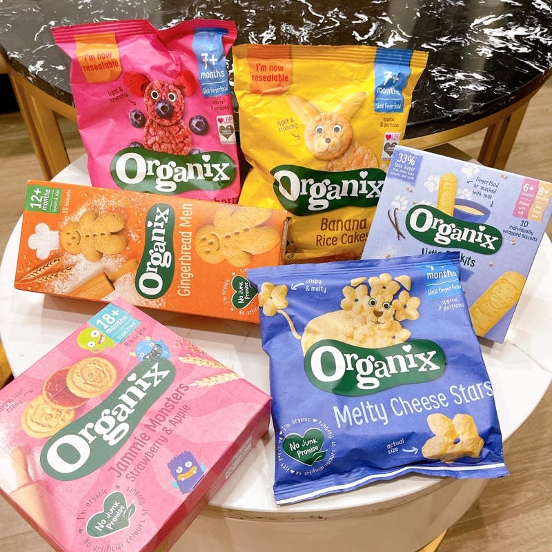 Bánh Ăn Dặm Hữu Cơ Organix Nhiều Vị Cho Bé Từ 6m, 7m, 10m