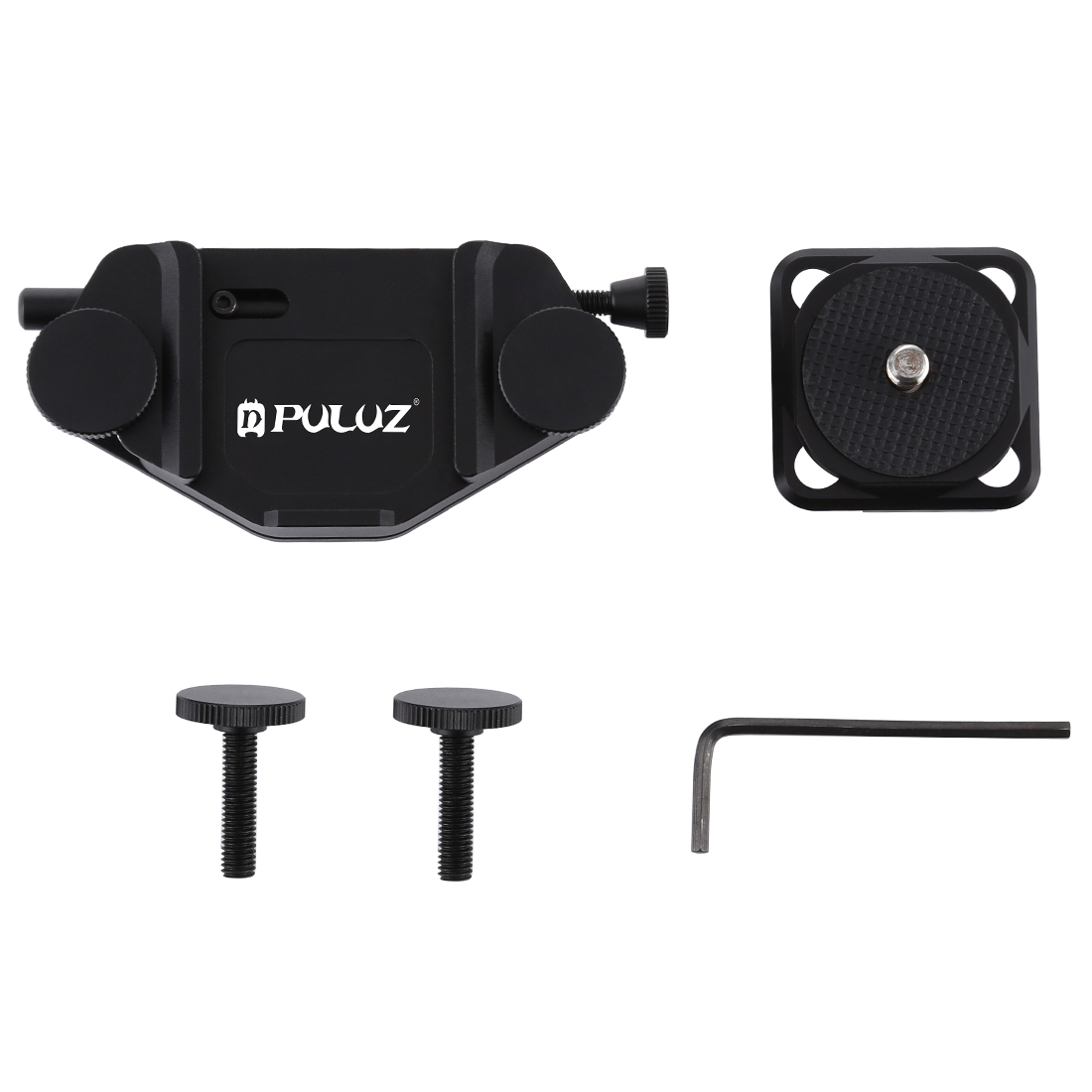 PULUZ Capture Camera Clip with 1/4 Screw CNC Aluminum Alloy Waist Buckle Quick Release Clip Plate for Gopro Hero 9 8 7 6 Canon Nikon Sony Fuji Pentax  Ricoh Leica Panasonic Hasselblad Olympus DSLR Manfrotto RC2 Tripod Heads