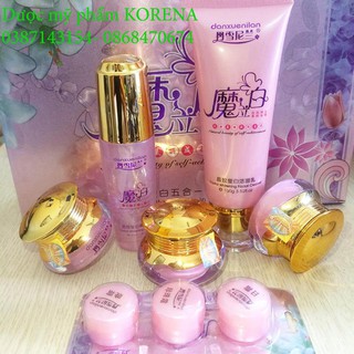 Bộ kem trinh nữ hoàng cung Danxuenilan Hồng 5in1