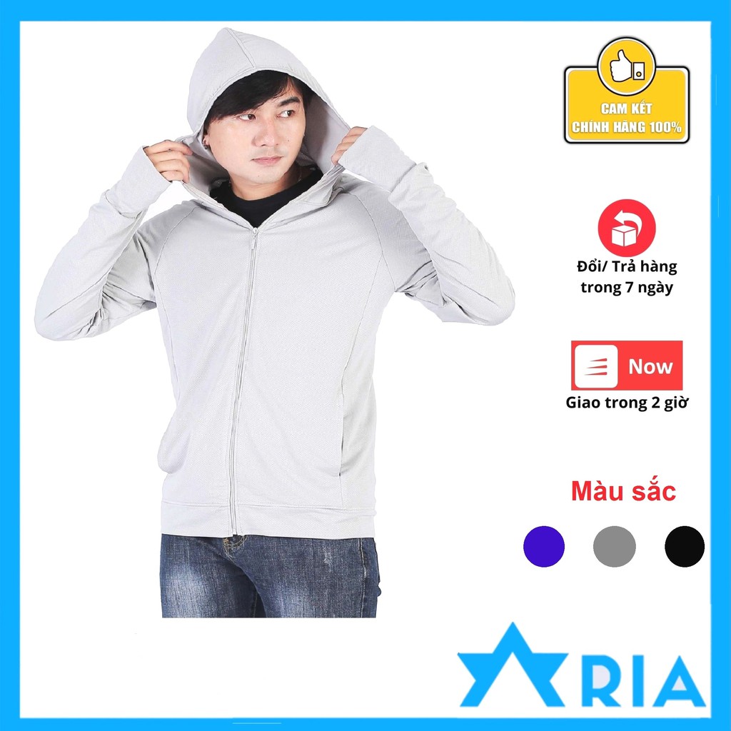 Áo Chống Nắng Nam Vải Kim Cương Dầy Chống Tia UV Chống bụi Thoáng Mát Mới Nhất 2021