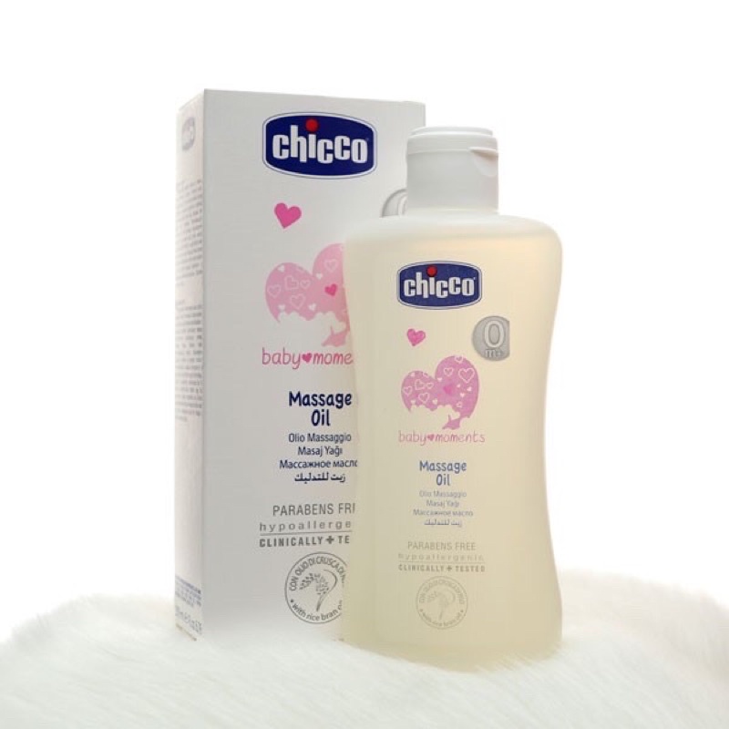 Dầu massage chiết xuất cám gạo Chicco 0M+