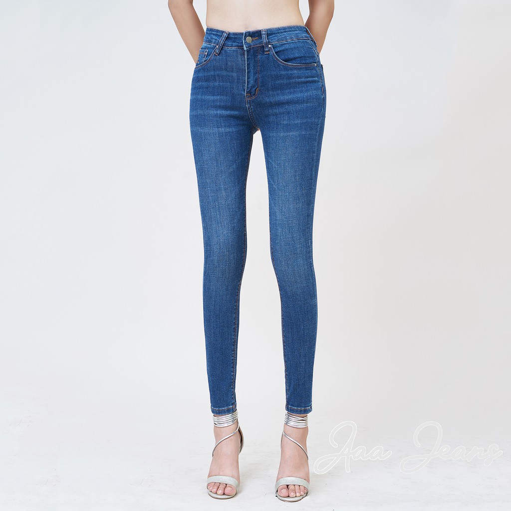 Quần Jean Nữ Lưng Cao Skinny Tôn Dáng Có Nhiều Màu Aaa Jeans