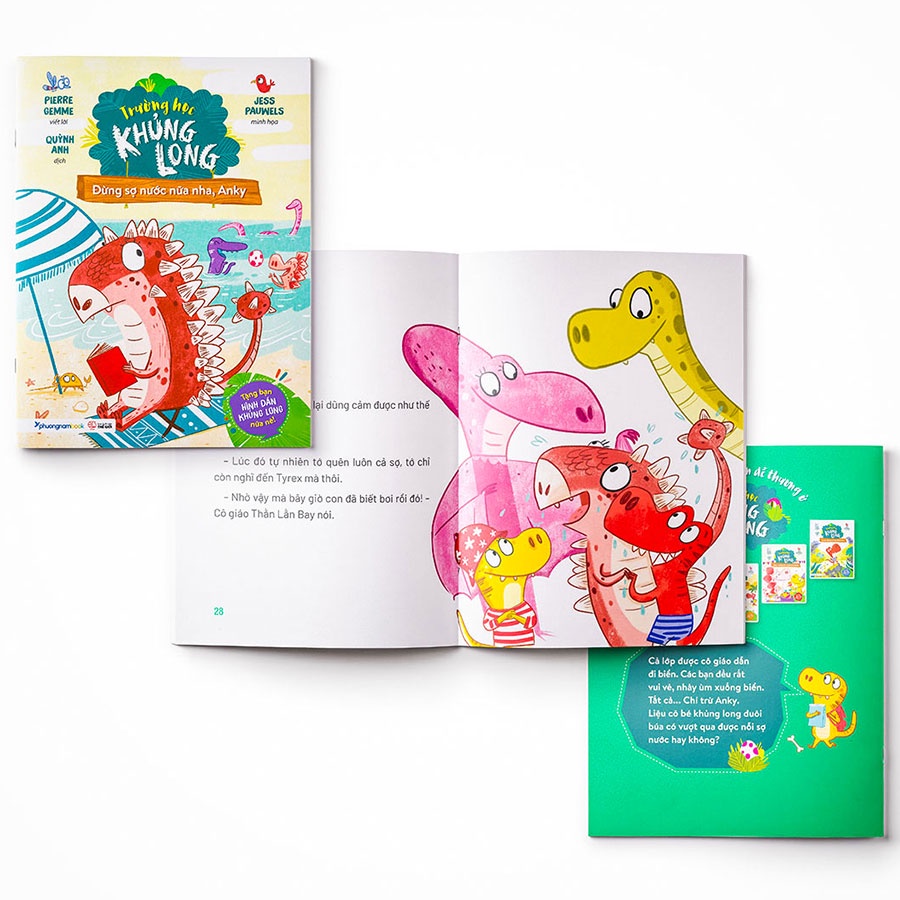 Sách - Đừng sợ nước nữa nha Anky - Trường học khủng long