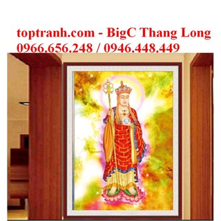 Tranh thêu chữ thập Địa Tạng Vương Bồ Tát A1063 (chưa thêu)