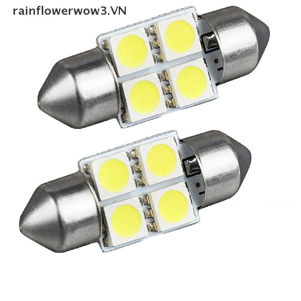 Set 14 Đèn LED T10 36mm Ánh Sáng Trắng Chuyên Dụng Cho Xe Hơi