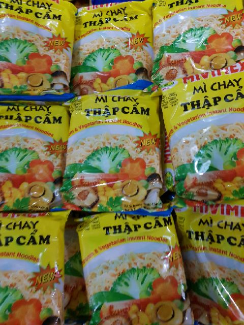 Mì thịt heo & mì chay thập cẩm Thùng 30 gói